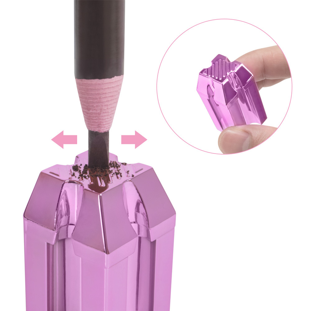 Rose powder pencil sharpener second generation auxiliary tattoo with pull line wooden eyebrow pencil chopping knife cutting pen holder tattoo design eyebrow shape