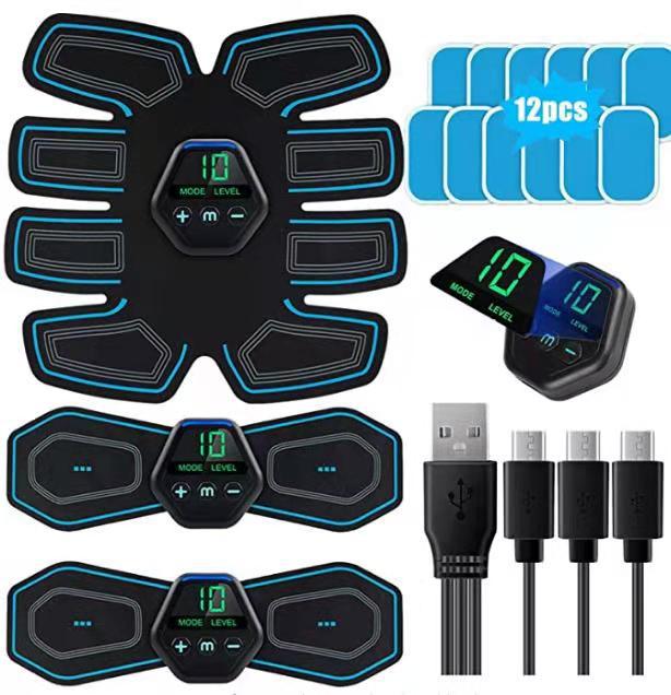 Display Abdominal Muscle Sticker Fitness Apparatus Manufacturers Cross-border New Products EMS Home Muscle Fitness Exercise Training Abdominal Fitness Apparatus
