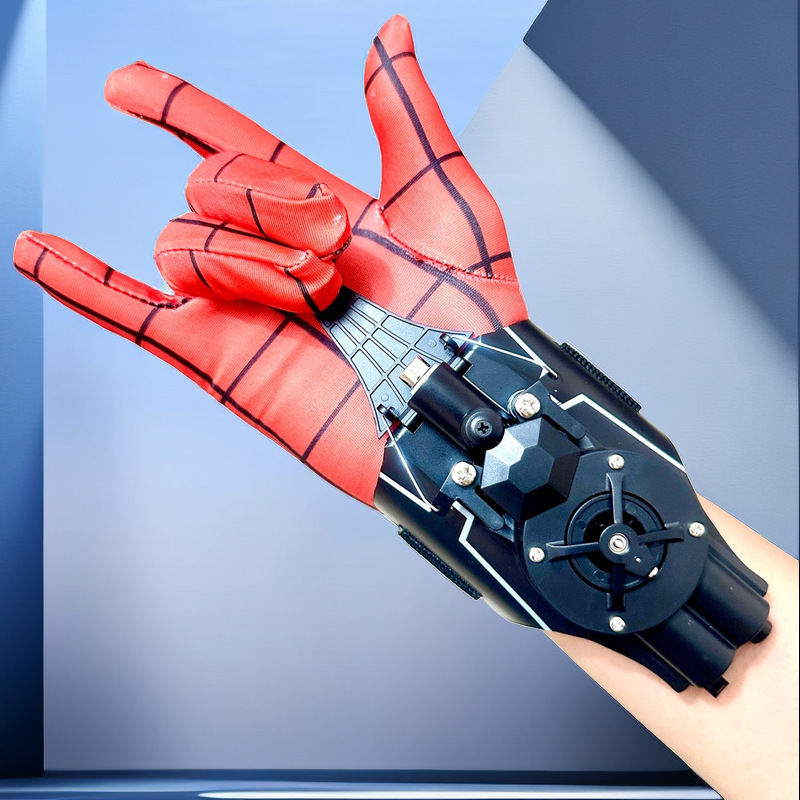 スパイダーマン発射機吐糸本物の正規版手袋自動糸糸糸吐糸黒科学技術児童玩具|undefined