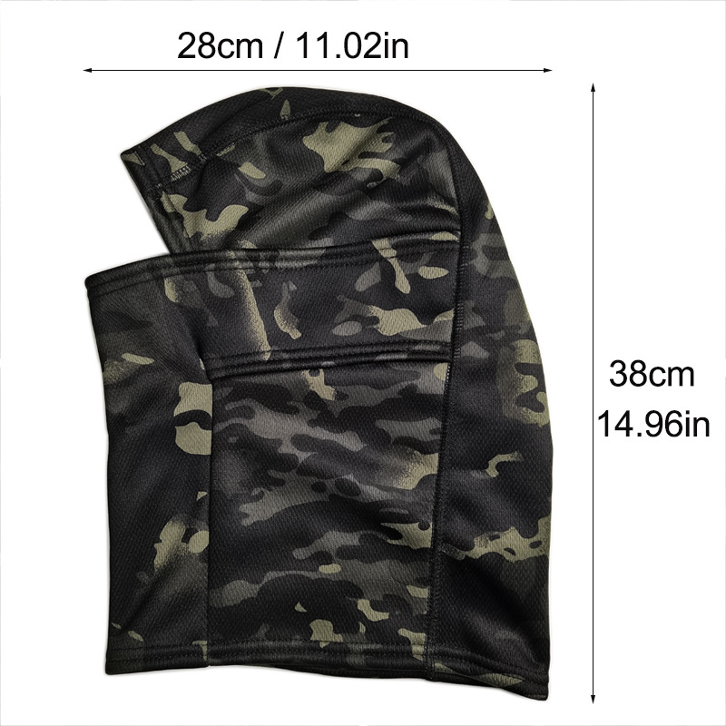 Winter Cold-proof Riding Mask Camouflage Balaclava Cap Windproof Velvet Warm Military Tactical Headgear Scarf