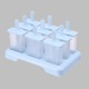 9 blue +9 plastic rods