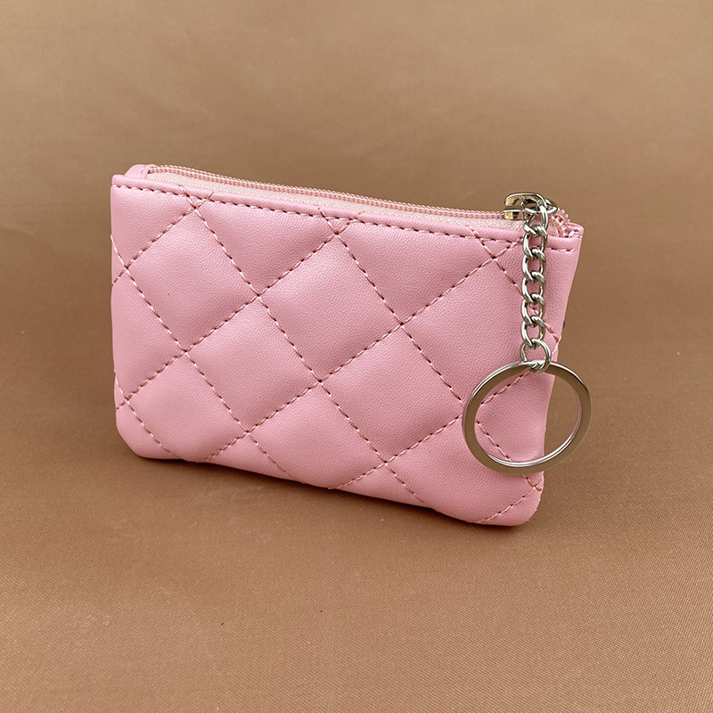 2022 New Arrival Rhomboid Card Holder Short Women's Korean Style Coin Purse Large Capacity Multi-Card Zipper Wallet_voghion.com
