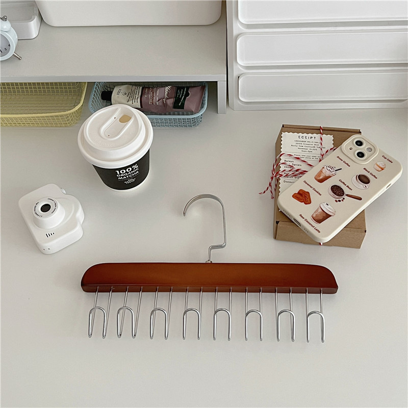 Multifunctional Wooden Hanger Underwear Camisole Storage Rack Drying Rack Home Student Dormitory Drying Rack Hanger