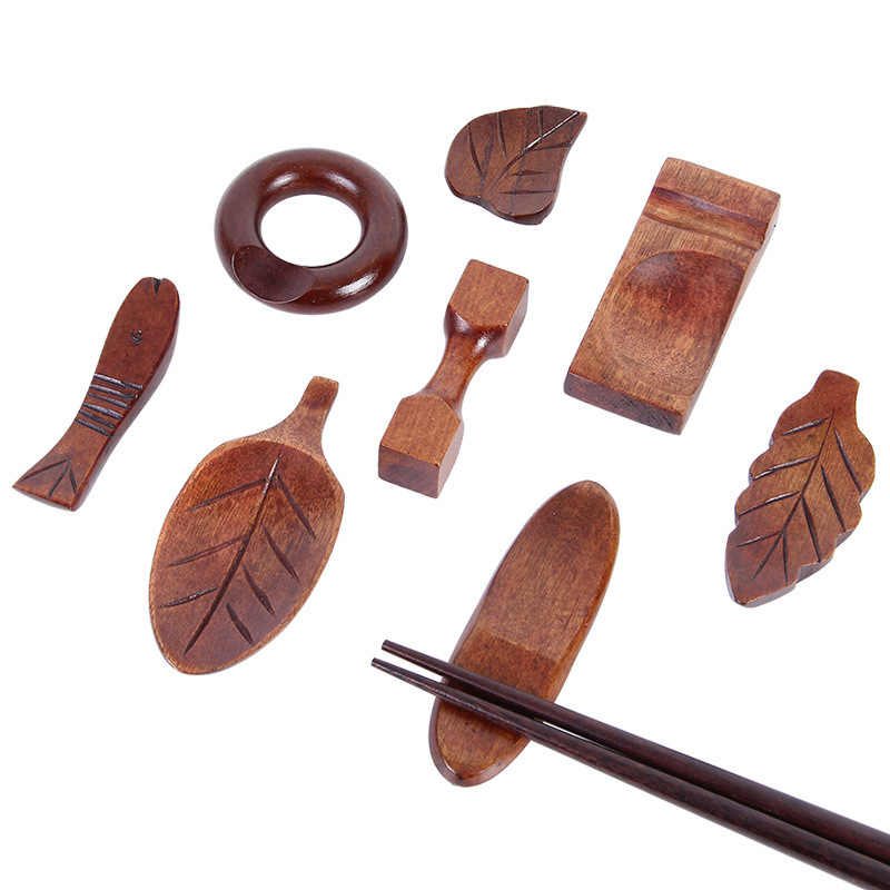 One Wood One Maker Japanese Chopsticks Holder Chopsticks Holder Wooden Chopsticks Holder Home Kitchen Household Restaurant Tableware Chopsticks Holder Wholesale