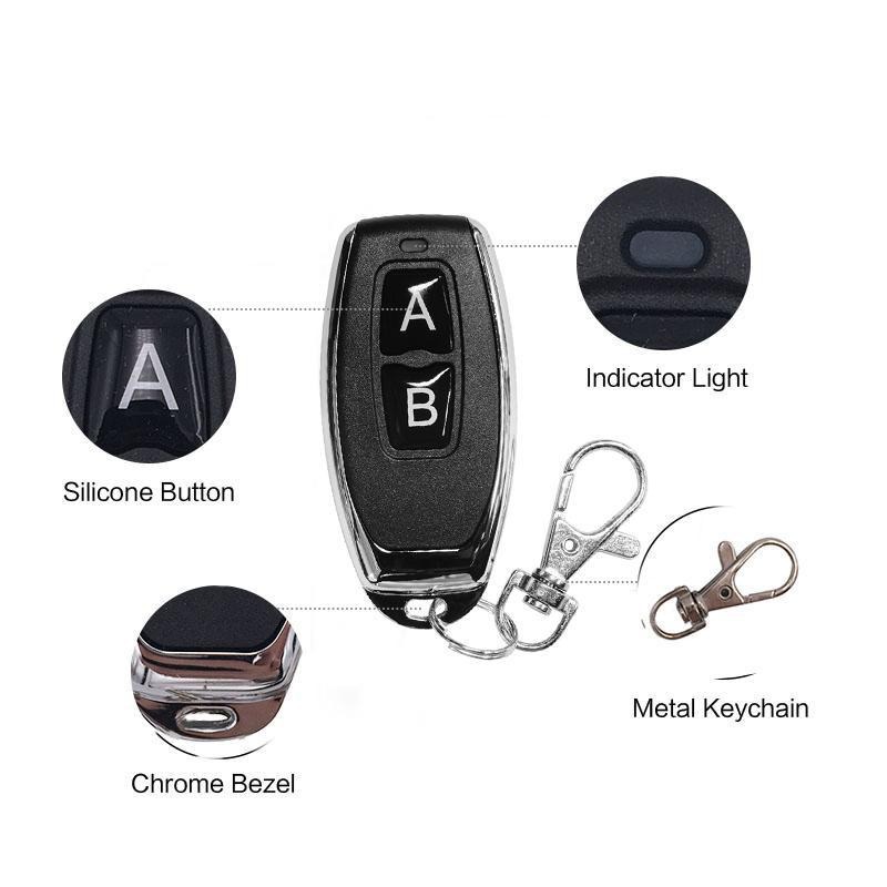 Metal 2 key remote control AB