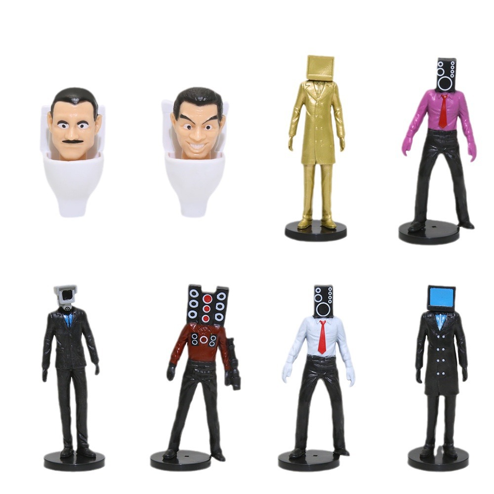 New cross-border Toilet Man VS surveillance Man camera man doll funny game model boy gift decoration