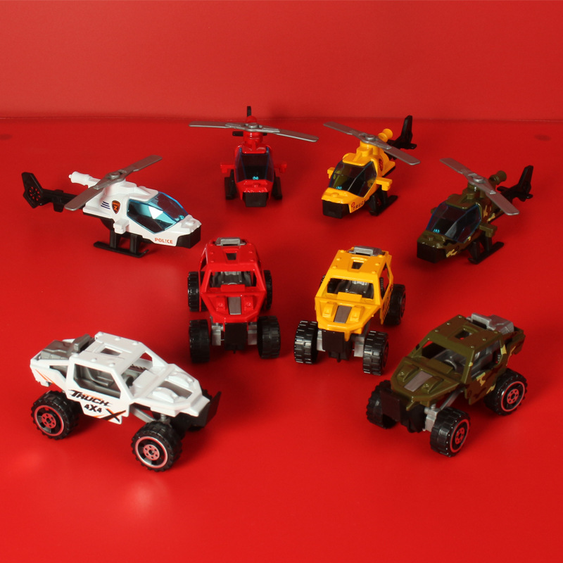 Children's alloy mini plane simulation model military helicopter fighter boy toy wholesale market stall