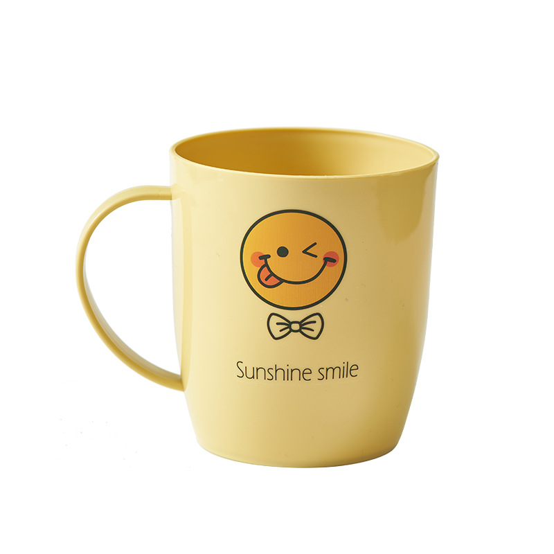Sunflower Printed Teeth Cup Smiley Children's Mouthwash Cup Student Dormitory Couple's Mouthwash Cup Brush Cup Wholesale