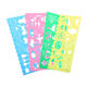 Creative Children's Multifunctional Educational Varied Ten Thousand-Flower Ruler Cute Student Stationery Drawing Practice Drawing Set Ruler