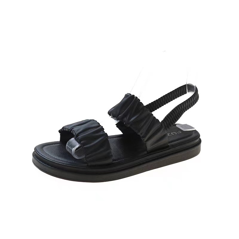 Sandals and Slippers Women's Summer New Home Non-Slip Slides Simple Solid Color All-Match Platform Slippers with Outdoor Beach Shoes