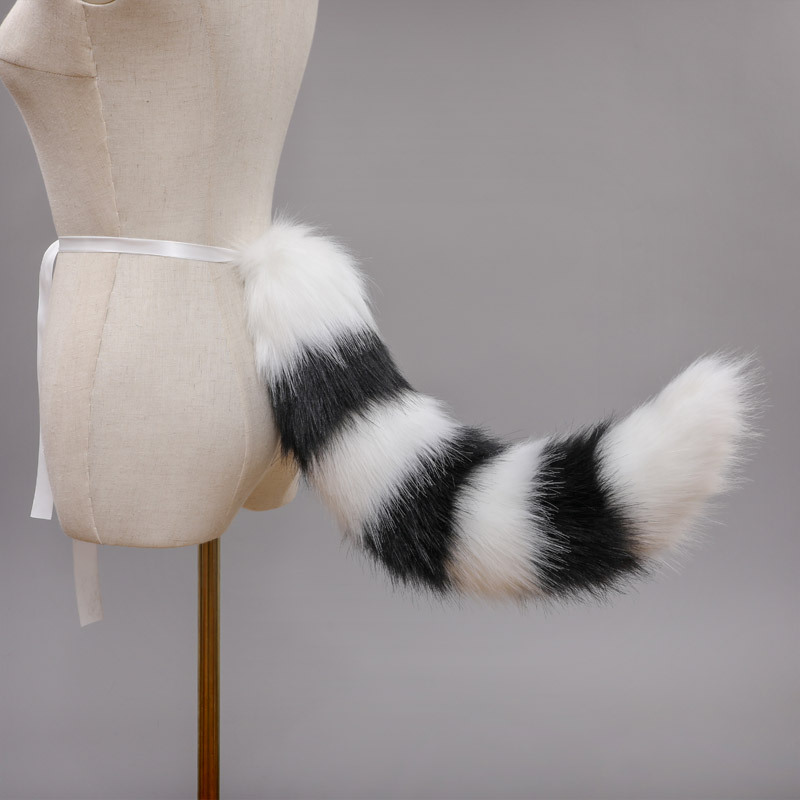 A generation of hair plush beast ear KC headdress cosplay tail accessories hand made Fox ear hairband fox tail suit
