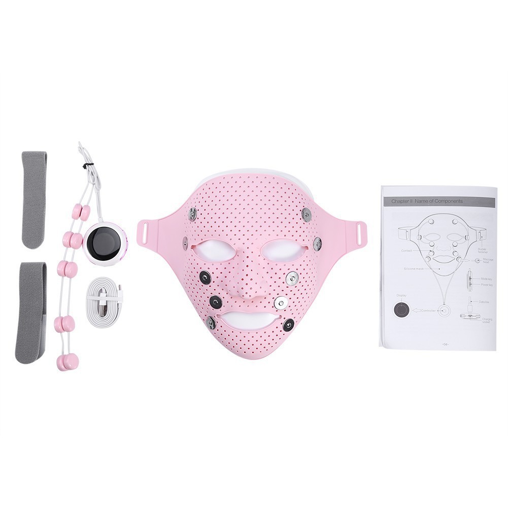 Beauty Mask Beauty Instrument Silicone Mask Essence Introduction Instrument EMS Micro-current Facial Massager Mask Instrument