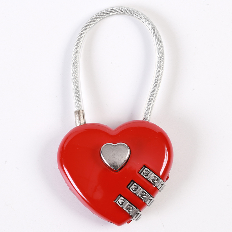 Mini version concentric couple password lock student diary drawer cabinet password lock three password Wire Lock