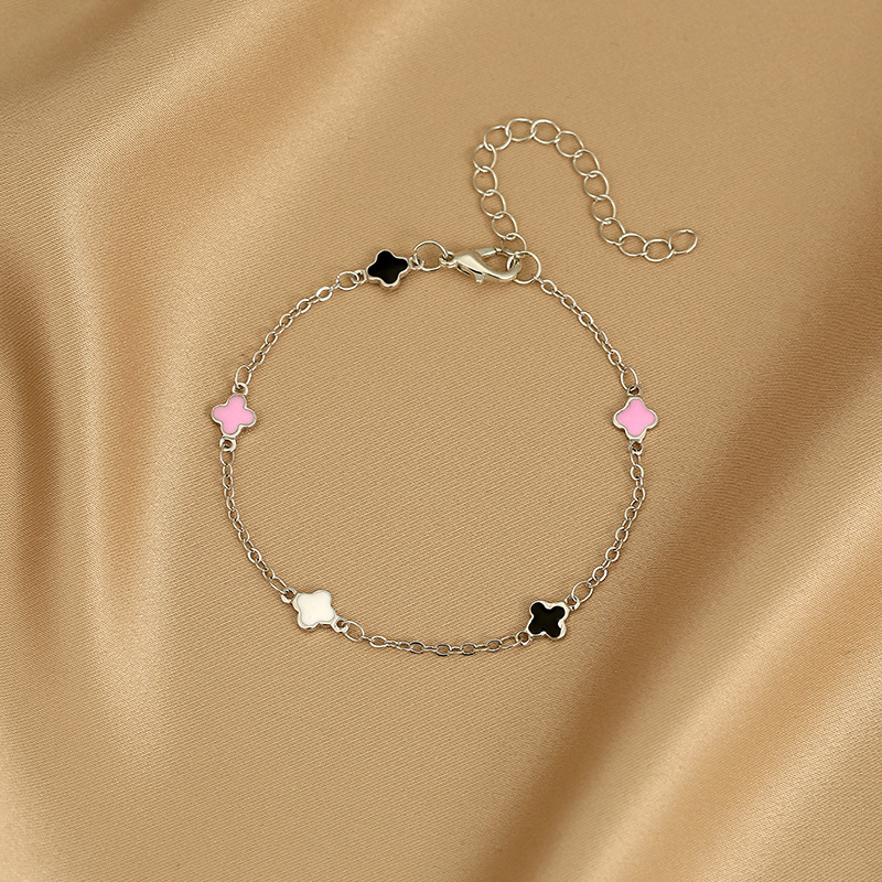 Europe and the United States foreign trade hot devil's eye bracelet color love ins wind hand jewelry fashion four-leaf clover bracelet women
