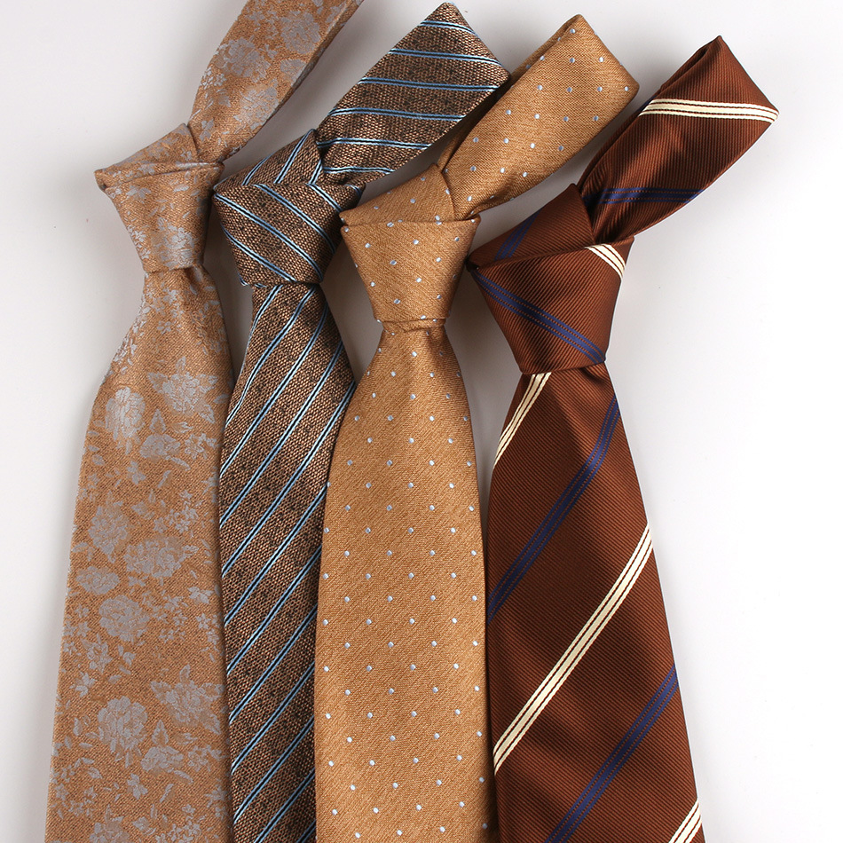 Men's striped 8cm polyester casual business banquet wedding hand tie men's wholesale factory New Red Wedding