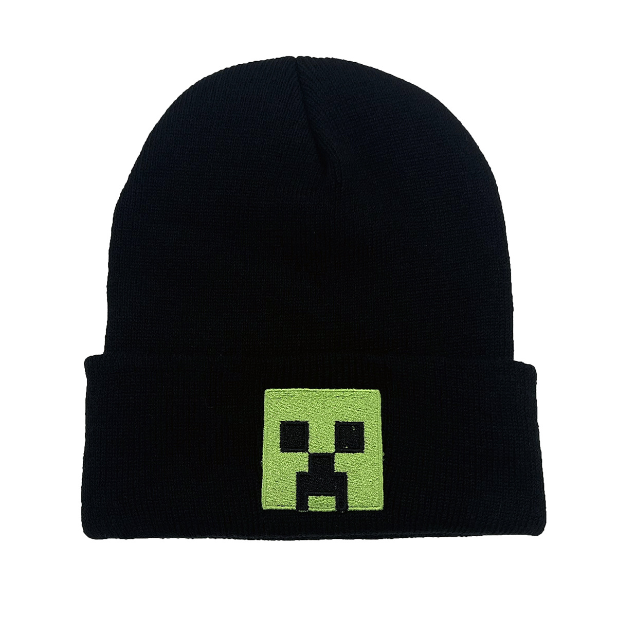 European and American cross-border beanie hat game my world embroidery wool knitted hat men's and women's autumn and winter warm hat cold hat
