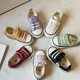 Children's Velcro Canvas Shoes 2025 Summer New Small Large Boys and Girls Students Board Shoes Soft Sole Baby Shoes Trendy