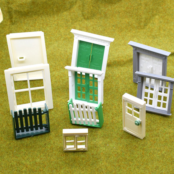 Little Masons Toy Building Model Accessories Material diy Small House Doors and Windows Can Switch Fence Puzzle