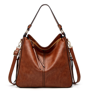 Foreign trade bag women's 2025 new European and American fashion retro tote bag women's bag shoulder diagonal bag wholesale