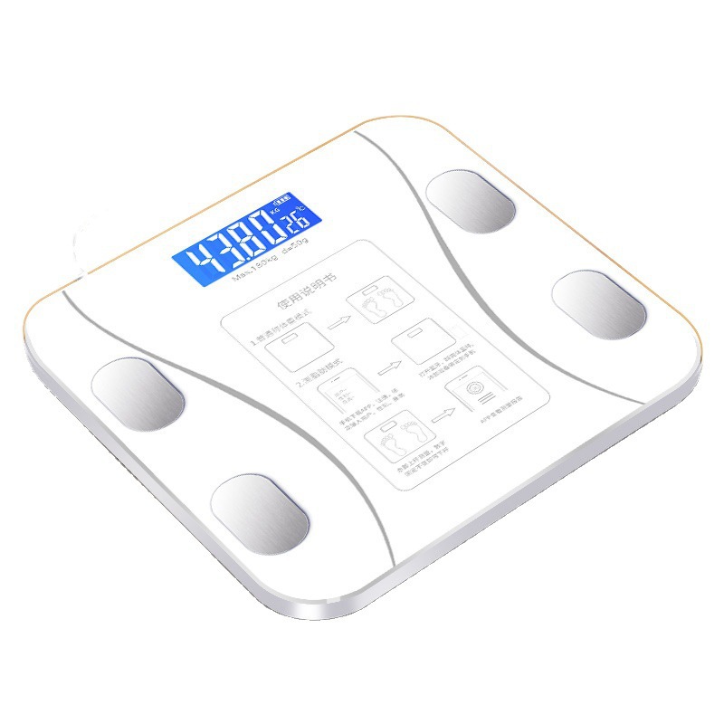 Electronic Scale Bluetooth Weighing Scale Healthy Intelligent Height Body Fat Weighing Household Rechargeable Healthy Body Weighing Scale