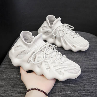 2024 new flying woven octopus casual sneaker Korean fashion lovers shoes breathable volcano socks men's and women's shoes