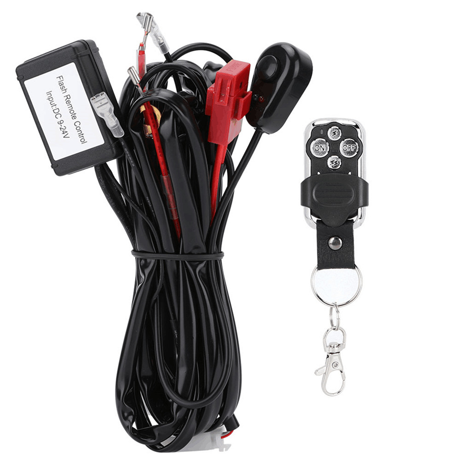 Factory wholesale high-power LED strip light flash wiring harness remote control wire set LED work light remote control switch wiring harness