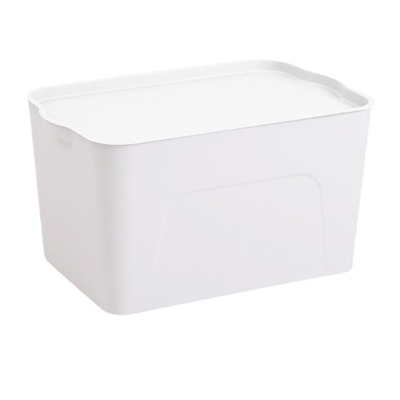 Korean Style Thickened Storage Box Large Drawer Collating Lid Plastic Storage Box Clothes Wardrobe Grocery Box