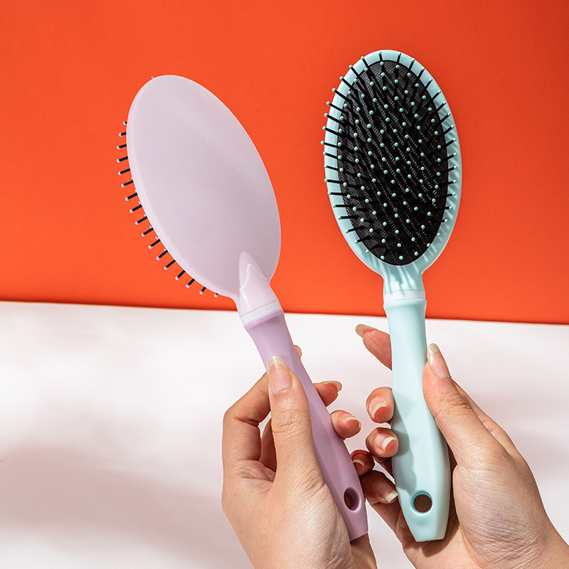 Household Cute Simple Portable Air Bag Massage Comb Men's and Women's Inner Buckle Hair Blowing Hair Style Comb Curly Hair Comb