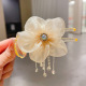 Champagne flower tassel ball head grip clip