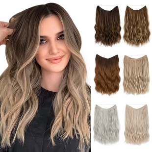 European and American women's one-piece water ripple long wave roll fluffy lazy chemical fiber fishing LINE HAIR FISH LINE HAIR
