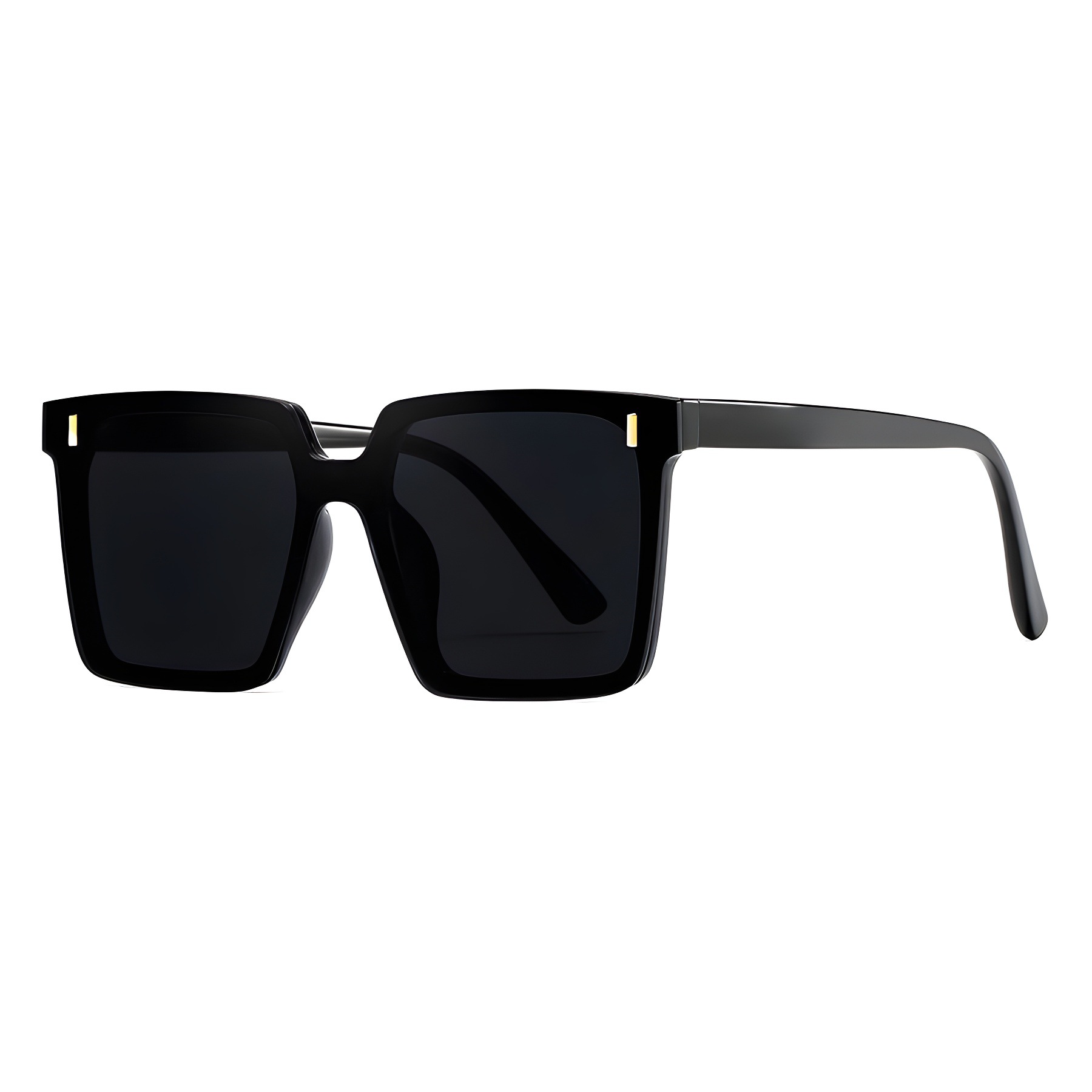 New Large Frame Trendy Internet Celebrous Sunglasses Little Red Book Women's High Sense Box Sunglasses Shake Tone Same Style UV Protection