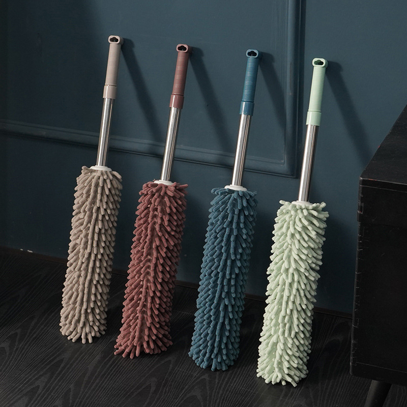 Feather Duster Dust Removal and Ash Sweeping Zen Household Retractable Washing Dust Cleaning Brush Sweeping Bed Duster Desktop Sweeping Brush