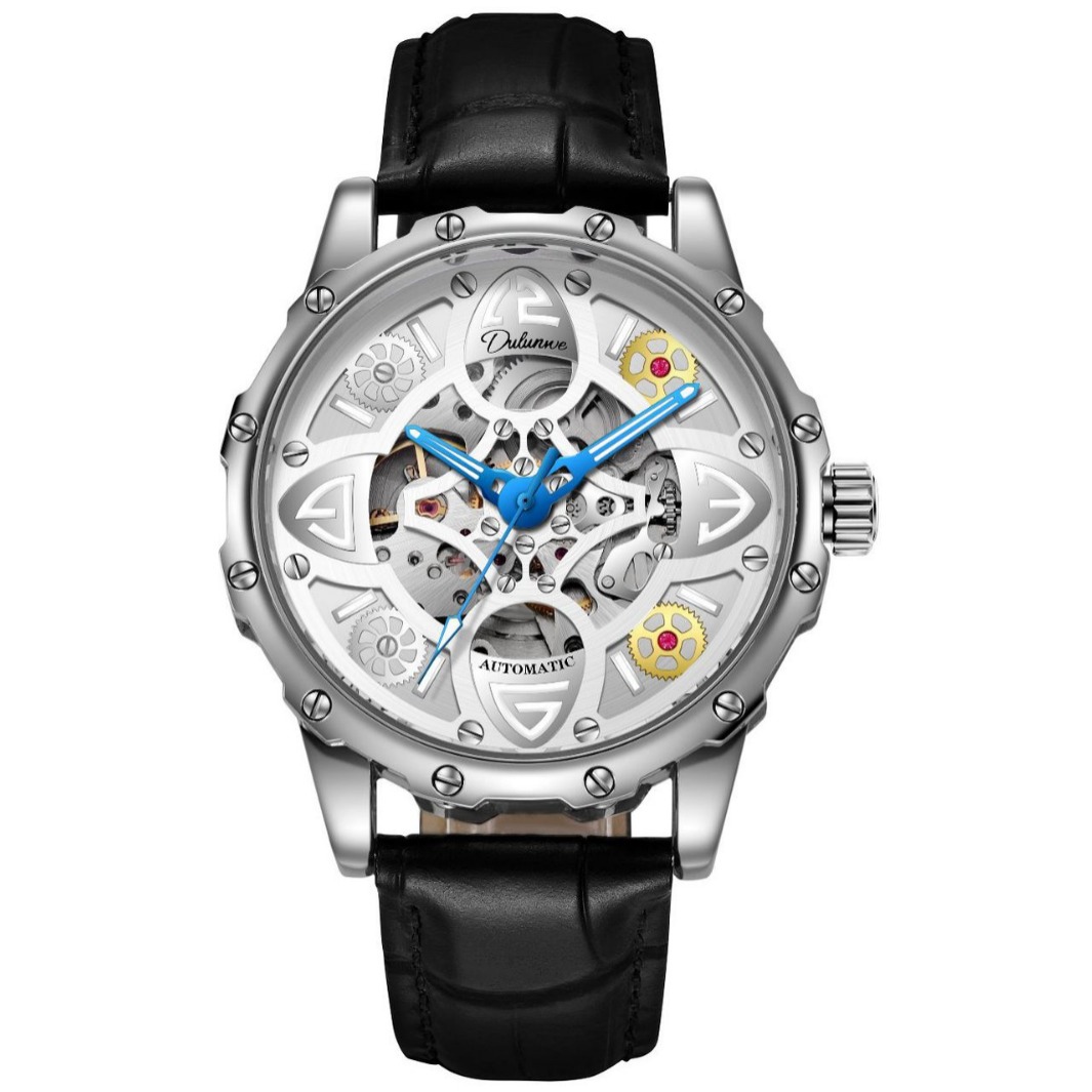  goods men's watch waterproof hollow mechanical sports automatic luminous Paul four-leaf clover watch