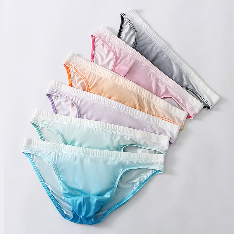 Wholesale foreign trade men's briefs one-piece underwear sexy low waist youth loose underwear gradient pants