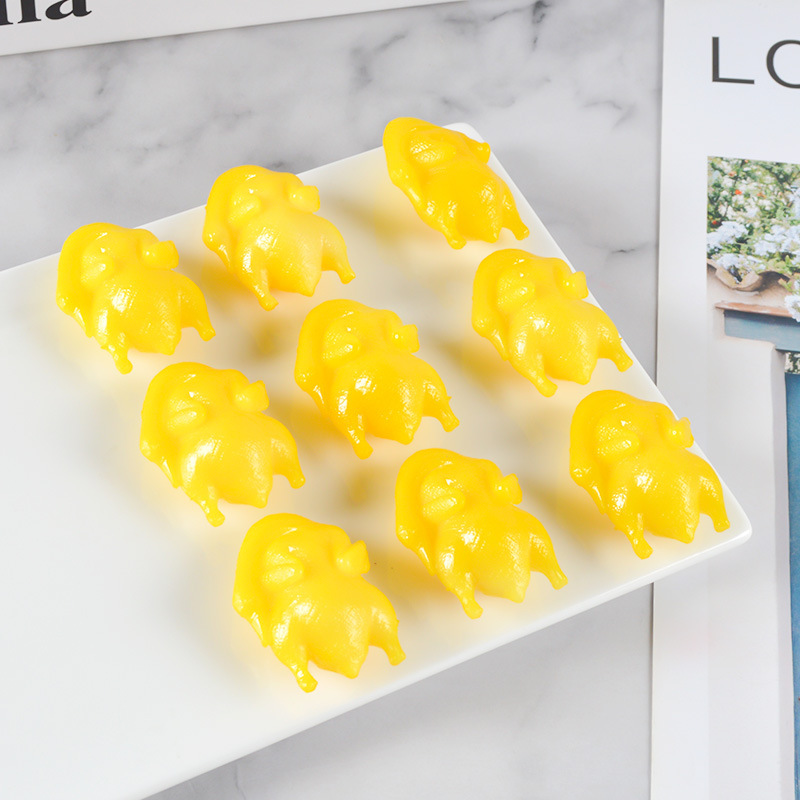 PVC mini simulation salted duck model food keychain pendant Novelty Funny Creative bag backpack ornaments