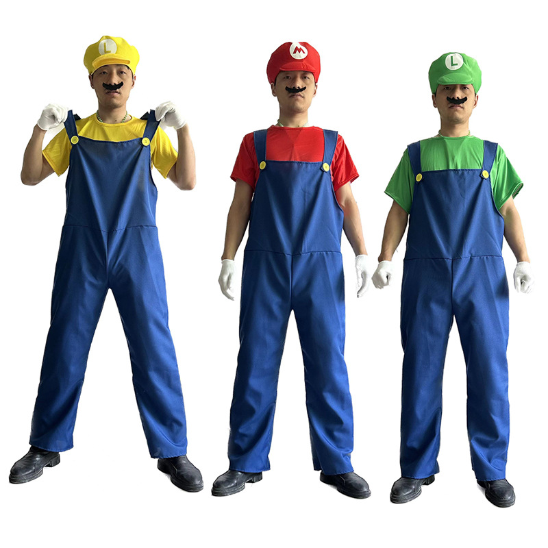 Halloween super Mary costume Mario children adult parent-child stage performance costume split super Mary