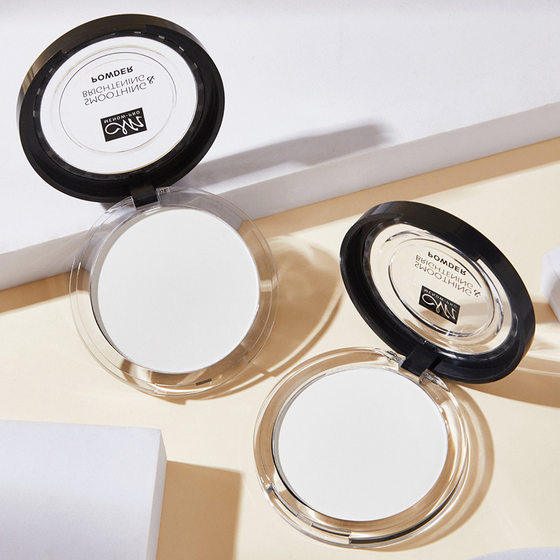 Menow Meno Powder Cake Oil Control Makeup Durable Waterproof No Makeup-free Concealer Iron Sheet Dry Powder Honey Powder Powder Makeup