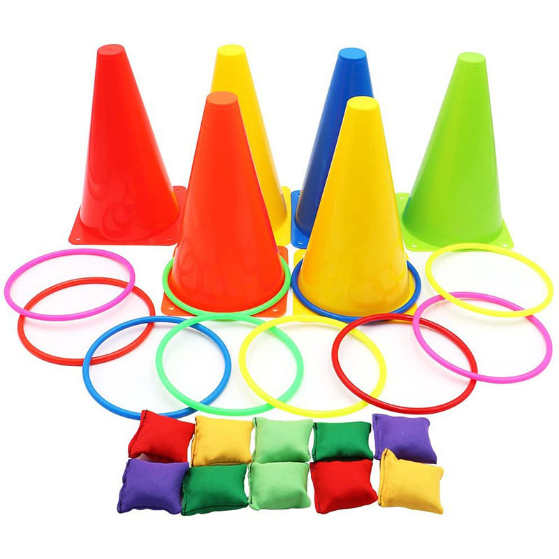 Throwing ring kindergarten outdoor sports feeling system training plastic ring color ring