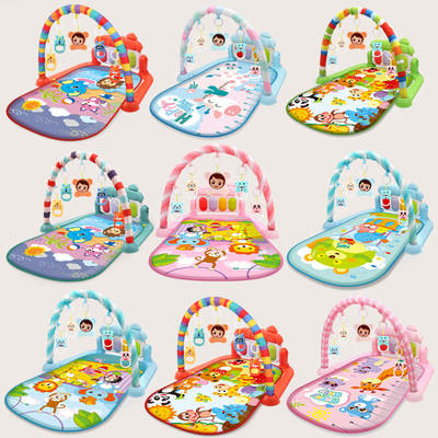 Cross-border Fitness Rack Baby Music Foot Piano Game Mat Baby Foot Piano 36 Months Newborn Toy