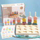 Children's Wooden Geometric Matching Plate Color Cognitive Rope Building Blocks Set Column Enlightenment Early Education Toys