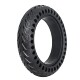 Sickle pattern solid tire