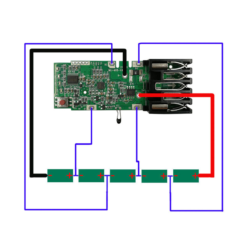 M18 リチウム電池 PCB 回路基板充電器保護ボードミルウォーキー 18v リチウム電動工具|undefined