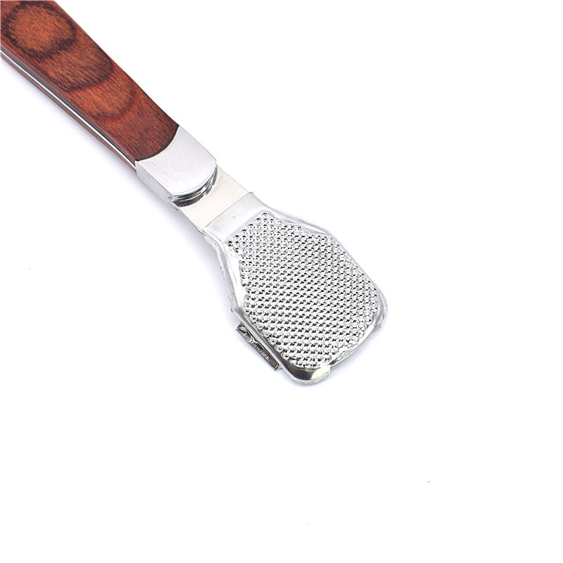 Factory spot stainless steel foot skin Planer color wooden handle scraping knife foot skin tool heel Planer pedicure knife dead skin planer