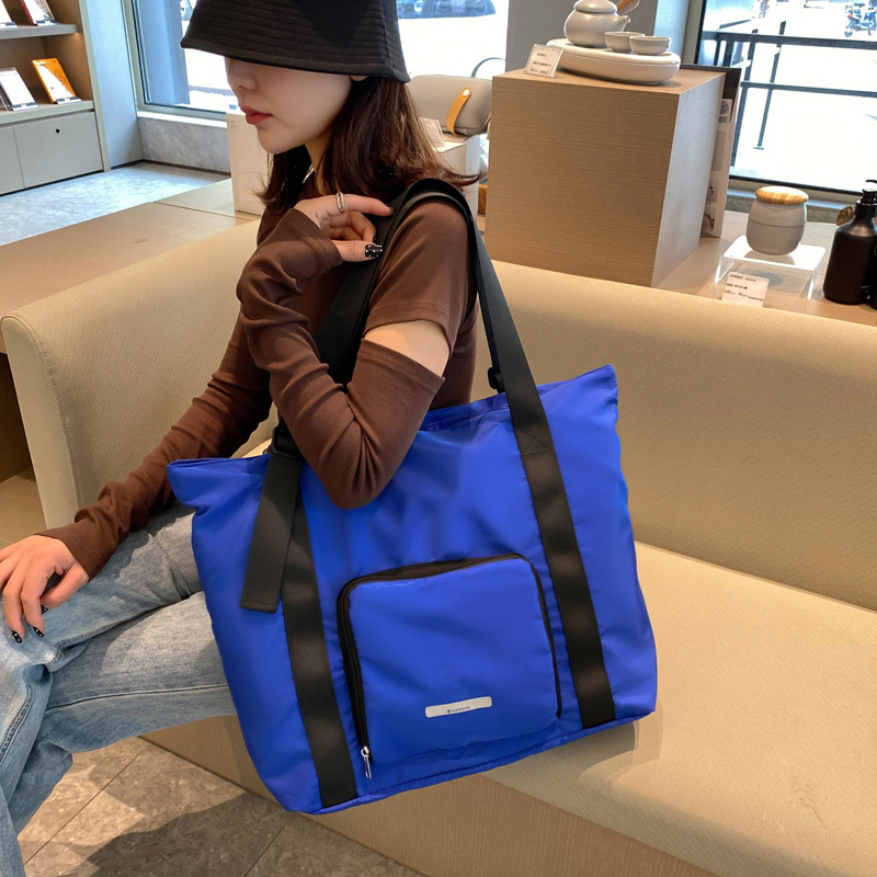 Foldable Travel Bag Fashionable Shoulder Large Capacity Short Distance Duffel Bag Fitness Bag Portable Dry and Wet Separate Storage Bag