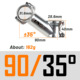 Silver printing 35 degrees 90mm