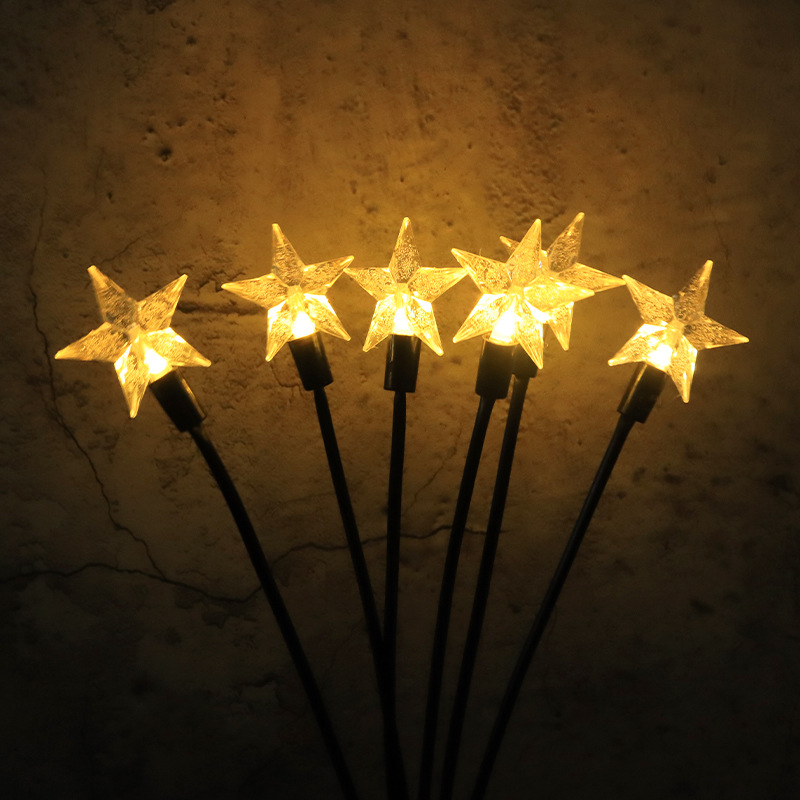 New solar firefly star lamp outdoor courtyard lawn lamp floor lamp courtyard creative garden landscape lamp