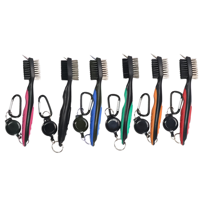 golf club cleaning brush head cleaning tool double-sided three-use brush golf club cleaning brush accessories