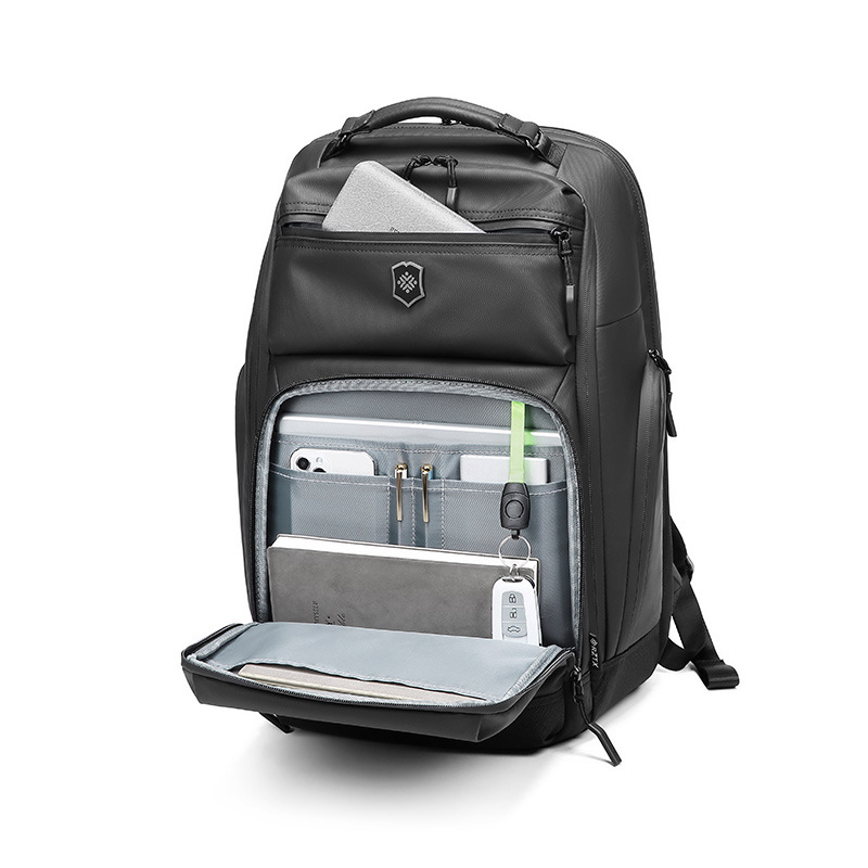 RZTX new backpack men's fashion large capacity business backpack Korean Oxford cloth waterproof junior high school student schoolbag