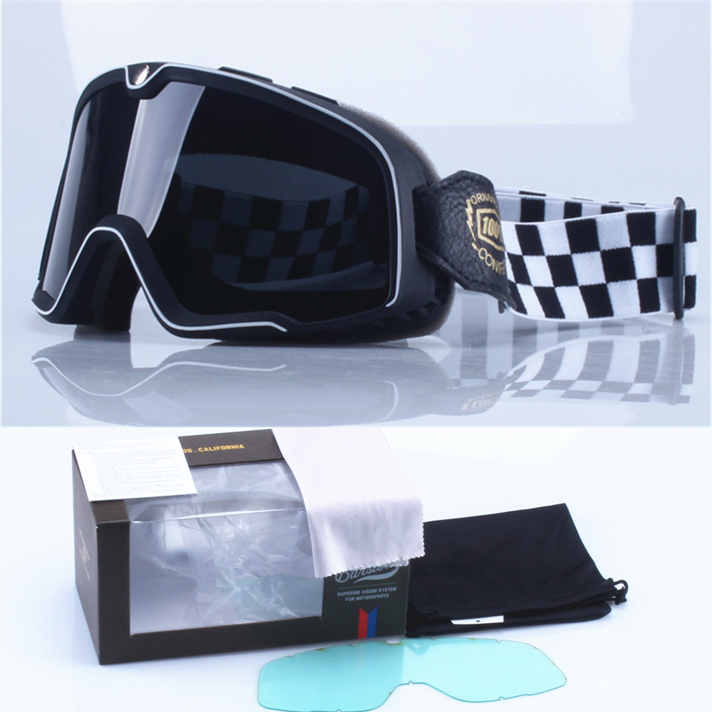 Boxed Retro Harley Goggles Motorcycle Helmet Goggles Windproof Transparent Motorcycle Half Helmet Full Helmet Universal Glasses