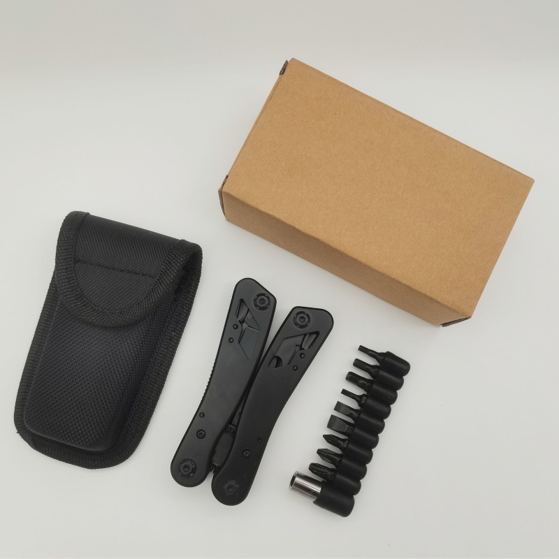野外緊急工具ペンチステンレス製黒ずんだ多機能ペンチ携帯用折り畳みペンチキャンプ折り畳みペンチ|undefined